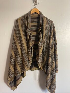 Peruvian Connection Pima‎ Cotton Open Cardigan Sweater Size XL
